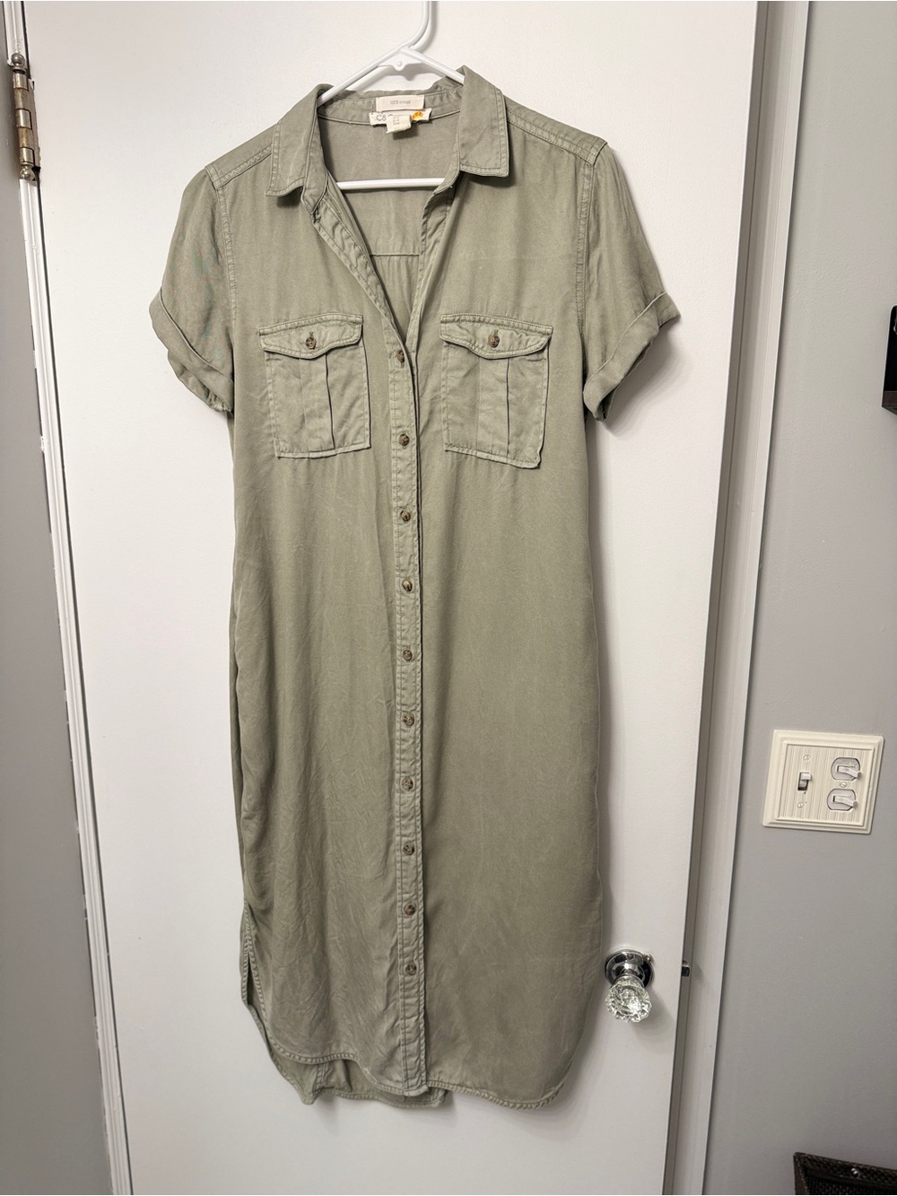 C.C Olive Green Lyocell Dress